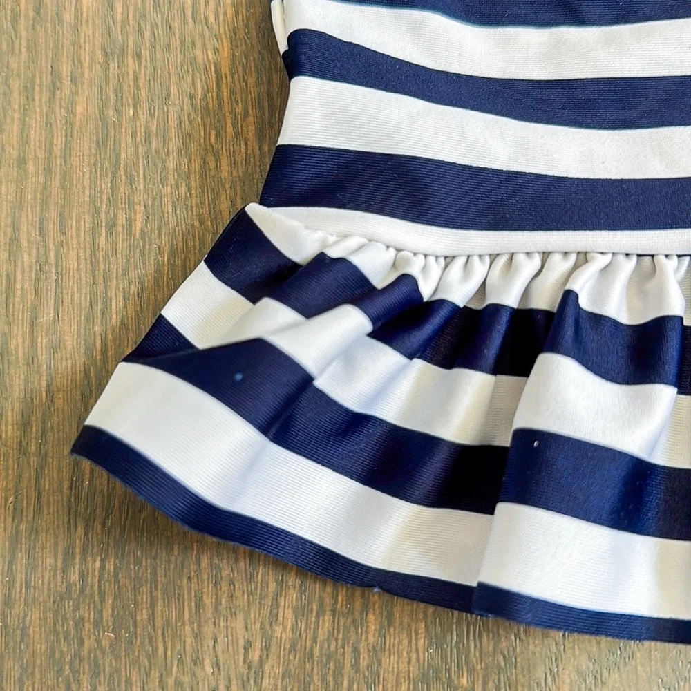 Cat & Jack Nautical Anchor Stripe 2-Piece Swimsuit Baby 18M